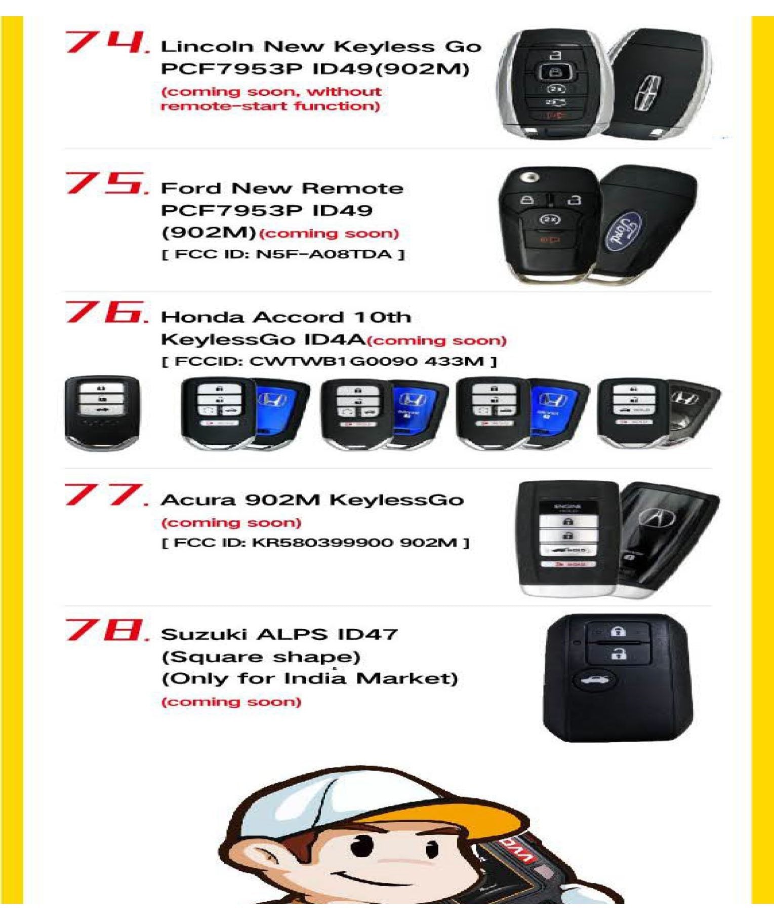 4-Button Universal Smart Key w/ Proximity Function for VVDI Key Tool (Xhorse)