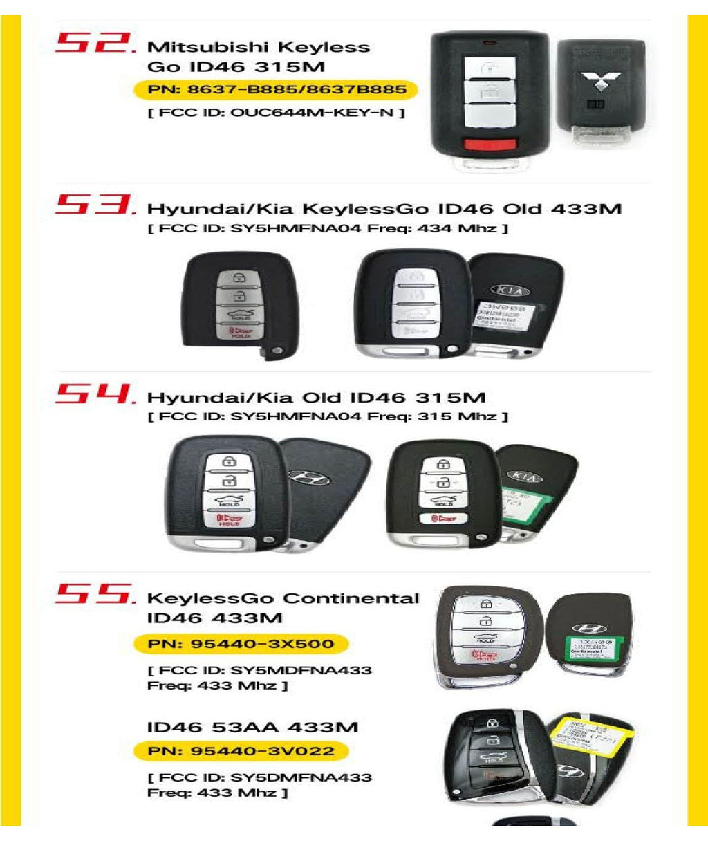 Knife Style / 3-Button Universal Smart Key w/ Proximity Function for VVDI Key Tool (Xhorse)