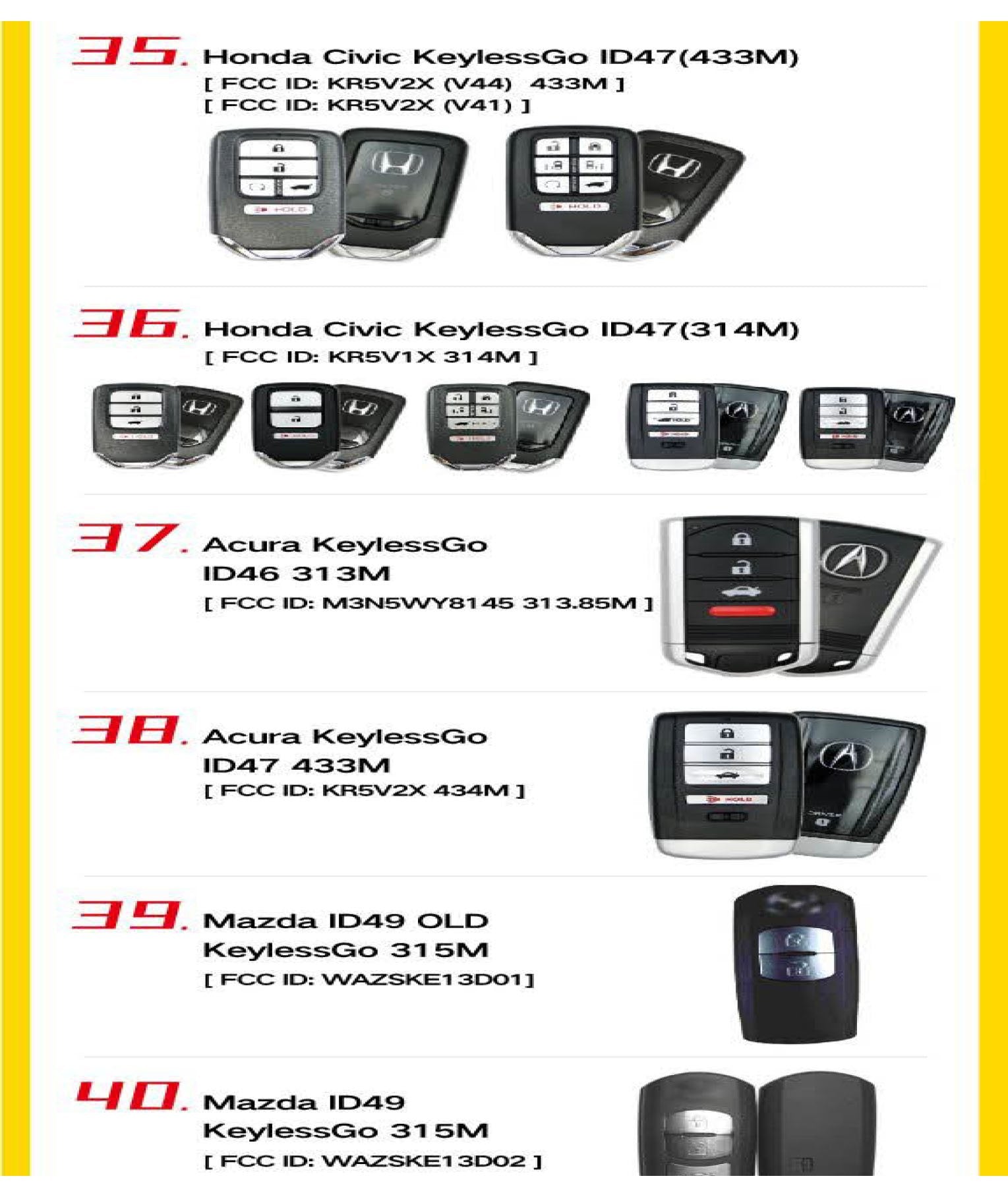 Knife Style / 3-Button Universal Smart Key w/ Proximity Function for VVDI Key Tool (Xhorse)