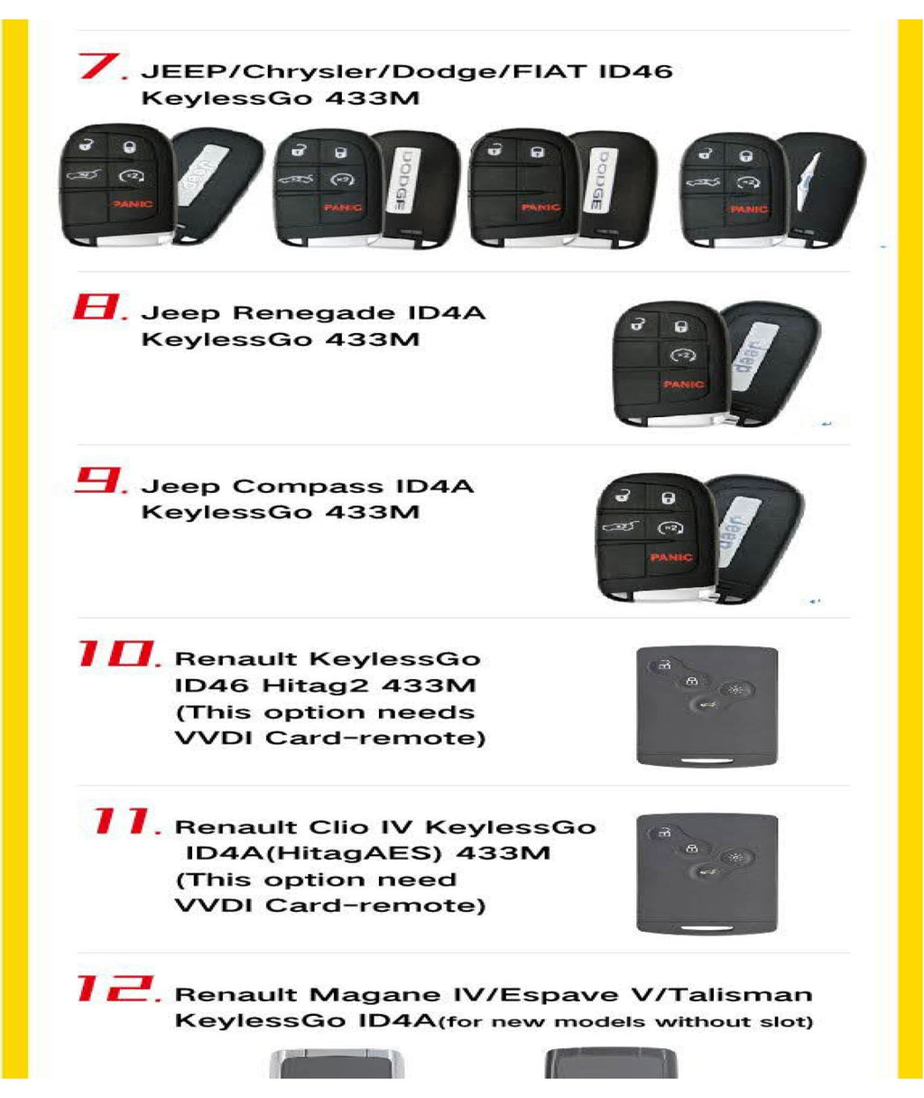 Knife Style / 3-Button Universal Smart Key w/ Proximity Function for VVDI Key Tool (Xhorse)
