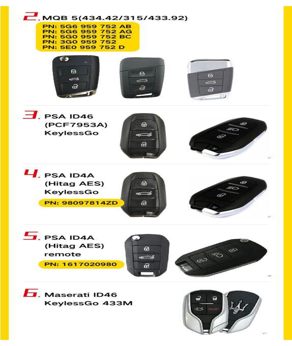 4-Button Universal Smart Key w/ Proximity Function for VVDI Key Tool (Xhorse)