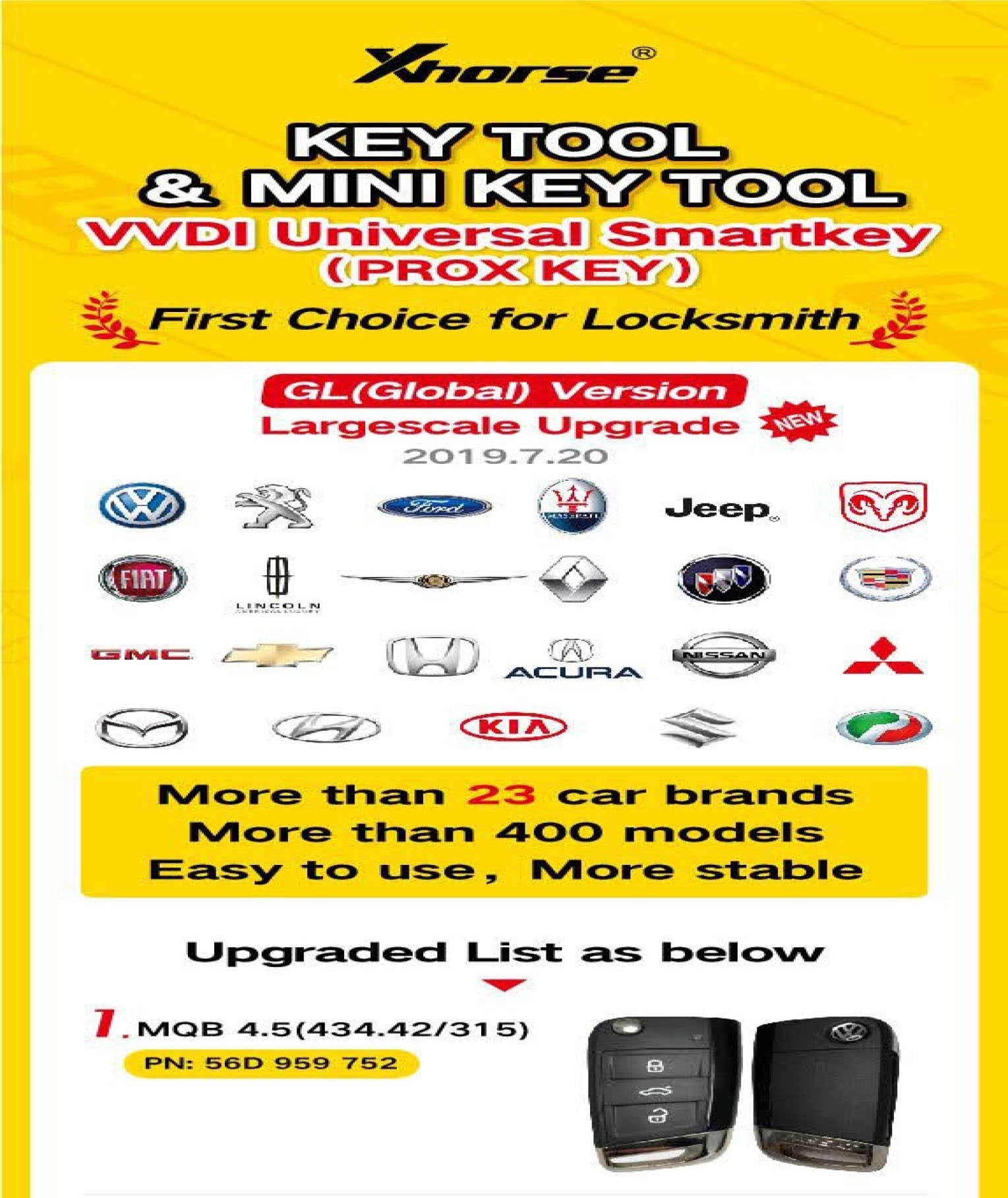 4-Button Universal Smart Key w/ Proximity Function for VVDI Key Tool (Xhorse)