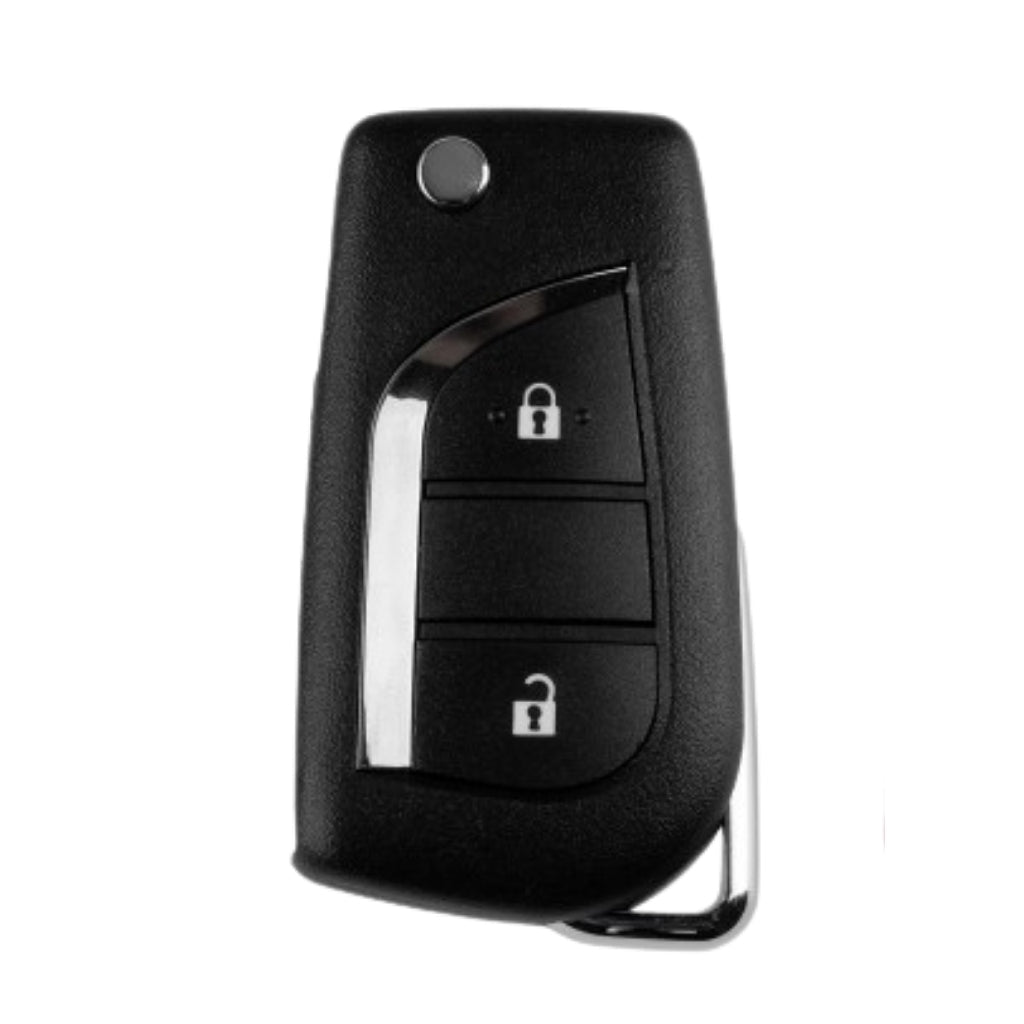 Xhorse - XKTO21EN - 2nd Generation w/ New XM5118 Chip Wire Remote Key Toyota Flip 2 Buttons (Replacement For XKTO01EN)