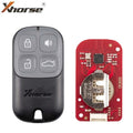 Xhorse - XKXH20EN - 2nd Generation Wire Remote Key Separate 4 Buttons - Black - (Replacement For XKXH00EN)