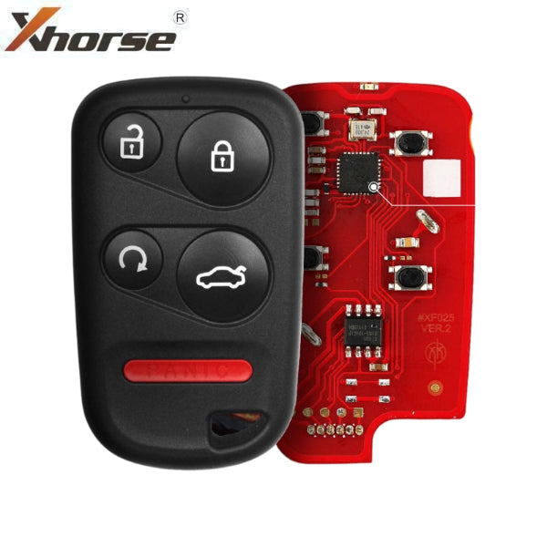 Xhorse - Honda Style / 5-Button Universal Remote Key w/ Remote Start for VVDI Key Tool / Wired (Replacement For XKHO03EN