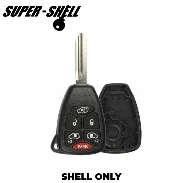 2004-2017 Chrysler / Jeep / Dodge / 6-Button Remote Head Key Shell / Y159 / M3N5WY72XX (RHS-CHY-086)