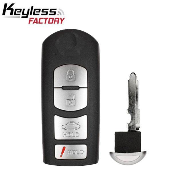 Mazda 6 2009-2013 / 4-Button Smart Key / KR55WK49383 / (AFTERMARKET)