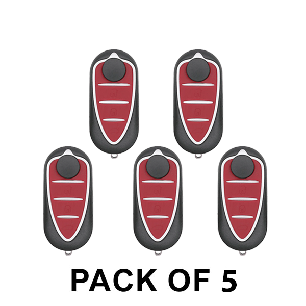 5 x 2008-2016 Alfa Romeo Mito / 3-Button Flip Key / Delphi (AFTERMARKET) (Pack of 5)