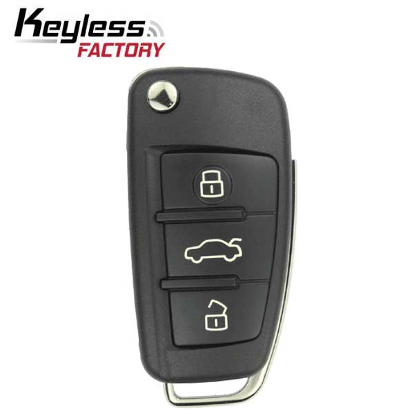 2006-2015 Audi / 3-Button Flip Key / PN: 4F0837220 / IYZ 3314 / 315 MHz (AFTERMARKET)