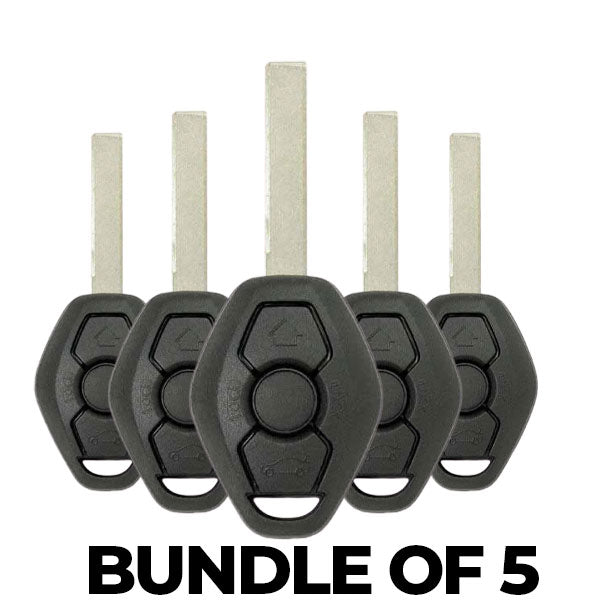 5 x 1999-2009 BMW / 2-Track EWS Remote Head Key / LX8FZV (Chip PCF795 44) (BUNDLE OF 5)