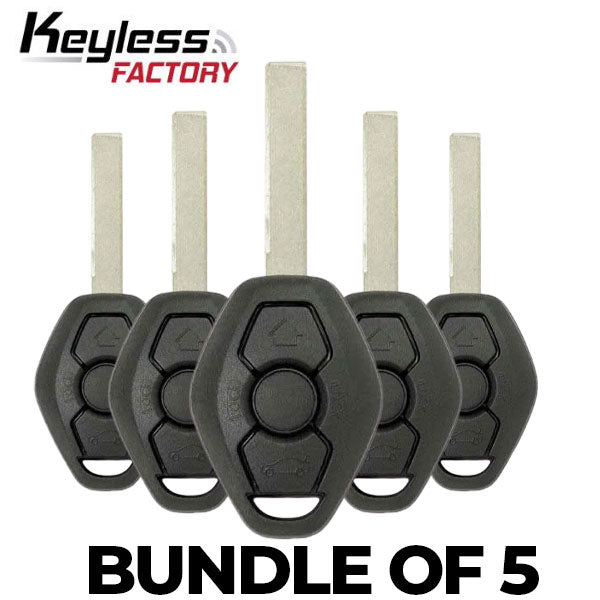5 x 1999-2009 BMW / 2-Track EWS Remote Head Key / LX8FZV (Chip PCF795 44) (BUNDLE OF 5)