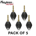 5 x 2000-2003 BMW 5 6 7 Z3 Series / 3-Button Remote Head Key / PN: 8382328 / LX8FZV / 4-Track EWS (AFTERMARKET) (Pack of