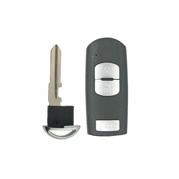 2012-2018 Mazda 3 CX3 CX5 / 3-Button Smarty Key / PN: KD33-67-5RY / WAZSKE13D02 / (AFTERMARKET)