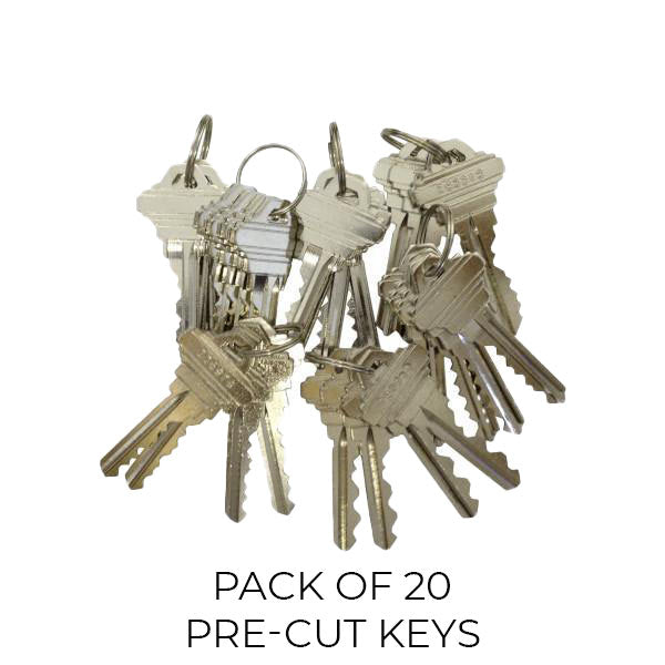 20 x Premium Pre-Cut Schlage Keys - SC1 - (Pack of 20)