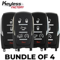 4 x 2019-2021 Dodge Ram 1500 Pickup / 3-, 4-, 5- & 6-Button Smart Key / OHT-4882056 (Bundle of 4)