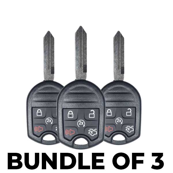 3 x 2007-2017 Ford Lincoln / 5-Button Remote Head Key / CWTWB1U793 (BUNDLE OF 3)