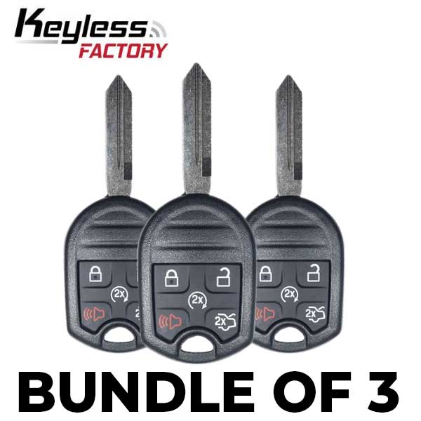3 x 2007-2017 Ford Lincoln / 5-Button Remote Head Key / CWTWB1U793 (BUNDLE OF 3)