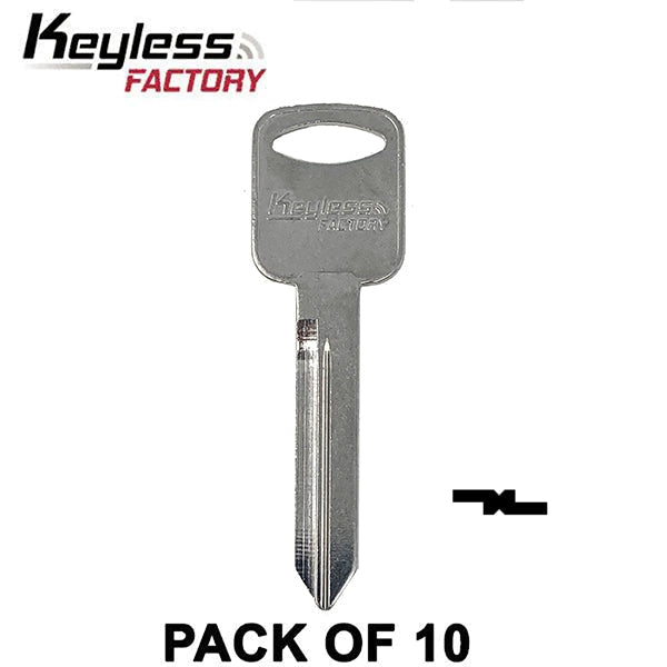 10 x H75 - 1196FD - Ford - Metal Key Blank (10 PACK) (AFTERMARKET)