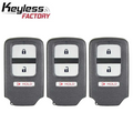 3 x 2013-2015 Honda Crosstour / 3-Button Smart Key / PN: 72147-TP6-A61 / ACJ932HK1210A (AFTERMARKET) (Pack Of 3)