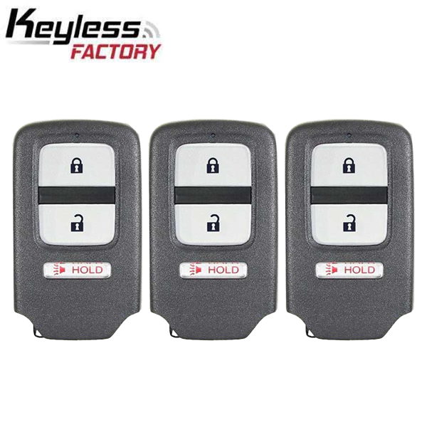 3 x 2013-2015 Honda Crosstour / 3-Button Smart Key / PN: 72147-TP6-A61 / ACJ932HK1210A (AFTERMARKET) (Pack Of 3)