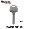10 x HY15 - X280 - Hyundai - Kia - Metal Key Blank (10 PACK) (AFTERMARKET)