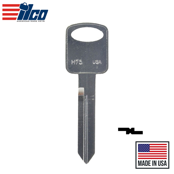 Ilco - H75 - 1196FD - Ford - Metal Key Blank