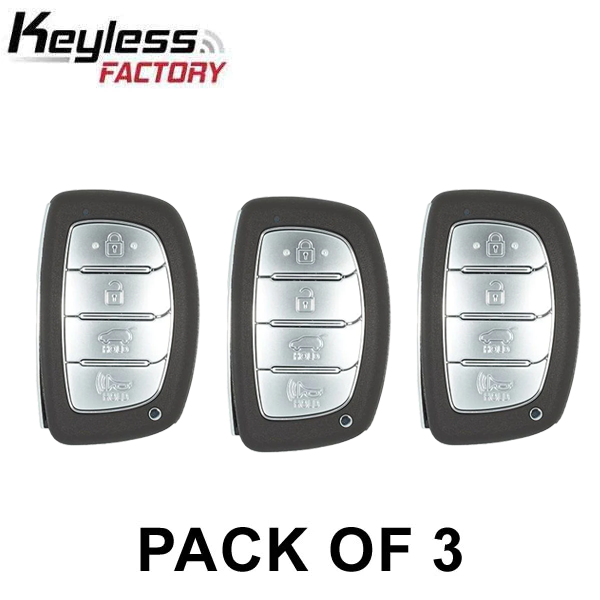 3 x 2020-2021 Hyundai Ioniq / 4-Button Smart Key / PN: 95440-G2500 / TQ8-FOB-4F11 (AE PE) (AFTERMARKET) (Pack of 3)