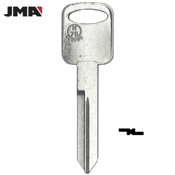 JMA - FO-15D - H75 - 1196FD - Ford - Metal Key Blank