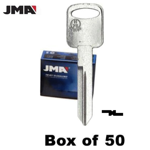 JMA - FO-15D - H75 - 1196FD - Ford - Metal Key Blank - Pack Of 50
