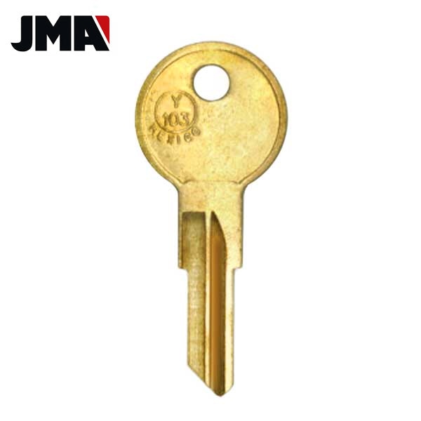 K1122B / Y103 / IN25 Bargman / Yale Key Blank / RV Motorhome Key (JMA)