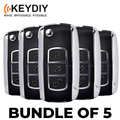 5 x KEYDIY Remote Flip Key Blank for CHRYSLER—Bentley Style (KD-NB07) (BUNDLE OF 5)