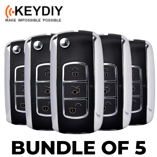 5 x KEYDIY Remote Flip Key Blank for CHRYSLER—Bentley Style (KD-NB07) (BUNDLE OF 5)
