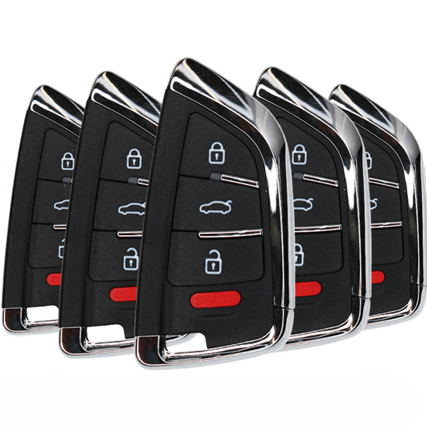 5 x KEYDIY Knife Style 4-Button Universal Smart Key w/ Proximity Function (KD-ZB02-4) (Bundle of 5)