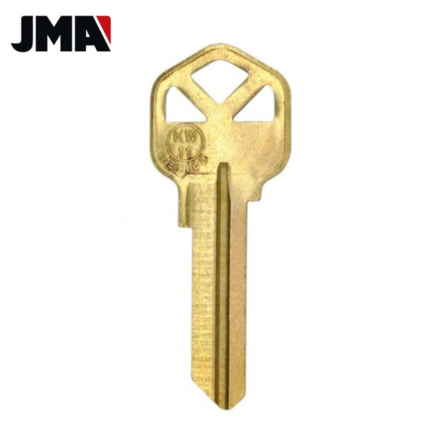 KW11 / Kwikset Key Blank / 6 Pin / Brass (JMA-KW11-BR)