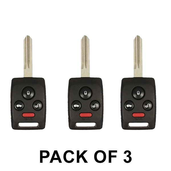 3 x 2006-2008 Subaru Tribeca Legacy / 4-Button Remote Head Key / CWTWBU745 / DA34 (AFTERMARKET) (Pack of 3)