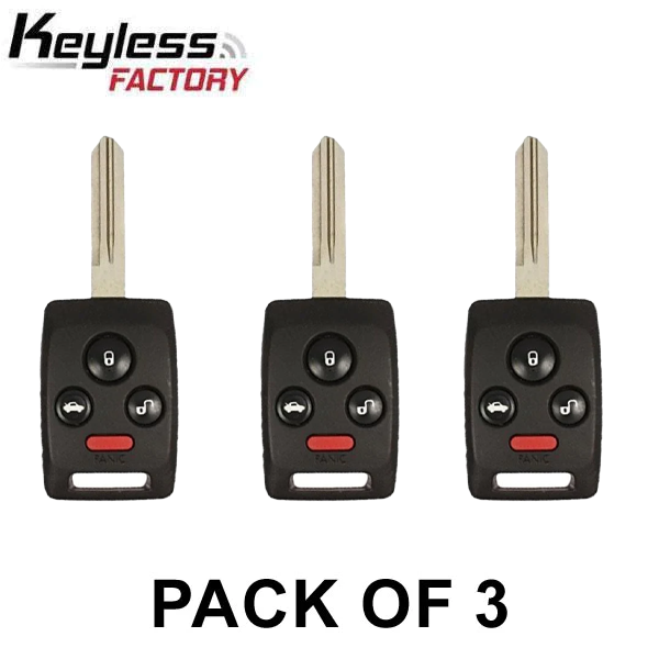 3 x 2006-2008 Subaru Tribeca Legacy / 4-Button Remote Head Key / CWTWBU745 / DA34 (AFTERMARKET) (Pack of 3)
