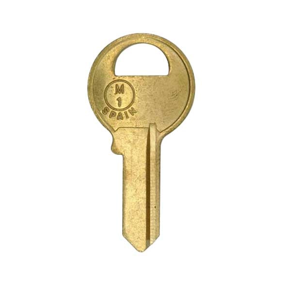 M1 / 1092 / Brass Metal Key Blank for Master Padlocks (JMA-MAS-10E)