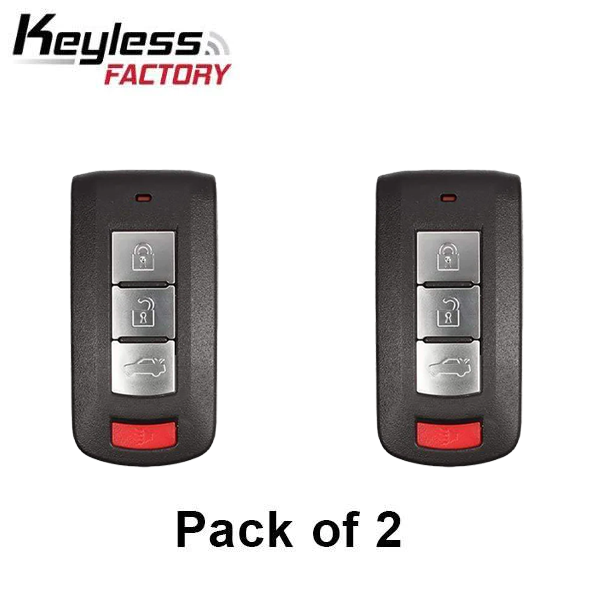 2 x 2016-2020 Mitsubishi Mirage G4 / 4-Button Smart Key / PN: 8637B424 / OUC003M (AFTERMARKET) (Pack of 2)