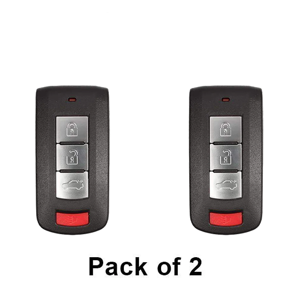 2 x 2016-2020 Mitsubishi Mirage G4 / 4-Button Smart Key / PN: 8637B424 / OUC003M (AFTERMARKET) (Pack of 2)
