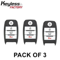 3 x 2019-2020 Kia Sorento / 4-Button Smart Key / PN: 95440-C6100 / TQ8-FOB-4F06 (UMa PE) (AFTERMARKET) (Pack of 3)