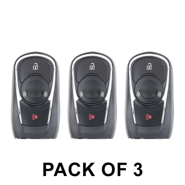 3 x 2018-2020 Buick Regal / 3-Button Smart Key / PN: 13506667 / HYQ4EA (AFTERMARKET) (Pack of 3)