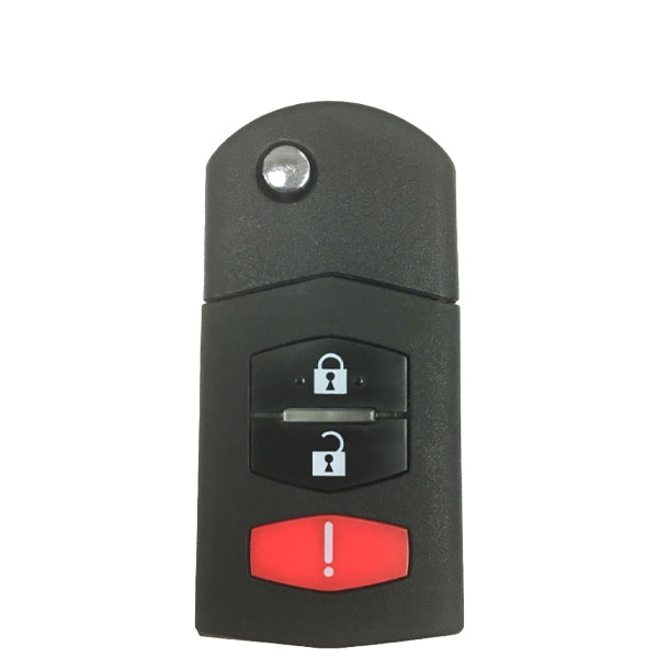 2004-2008 Mazda 6 / 3-Button Flip Key / PN: FE04-67-5RYB / KPU41788 (OEM Recase)