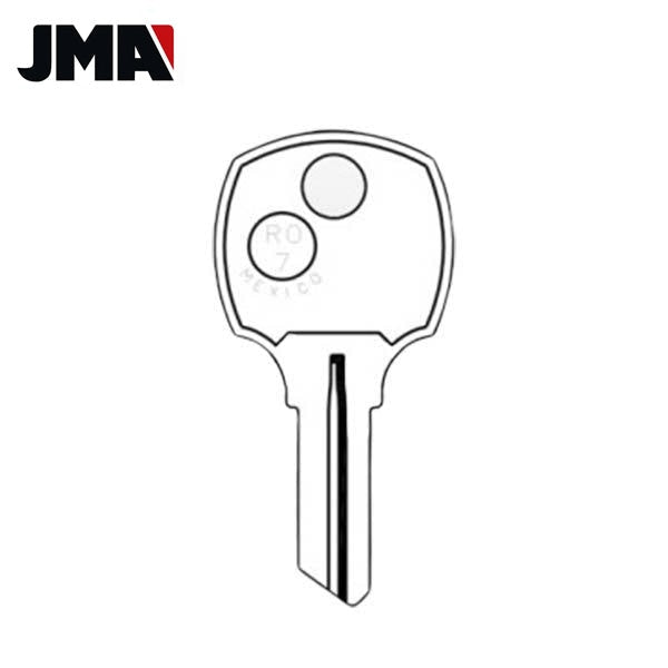 RO7 / RO4 National 5-Wafer Cabinet Key - Brass (JMA-NTC-7DE)