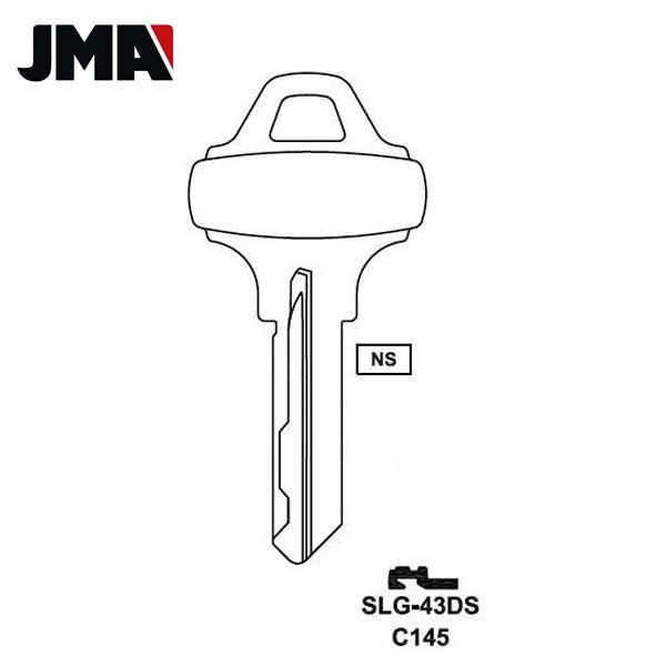 Schlagle SCH / C145 6-Pin Key Blank - Brass (JMA-SLG-43DS)