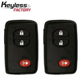 2 x 2010-2012 Toyota RAV4 / 3-Button Smart Key / PN: 89904-0R060 / HYQ14AEM (AFTERMARKET) (Pack Of 2)