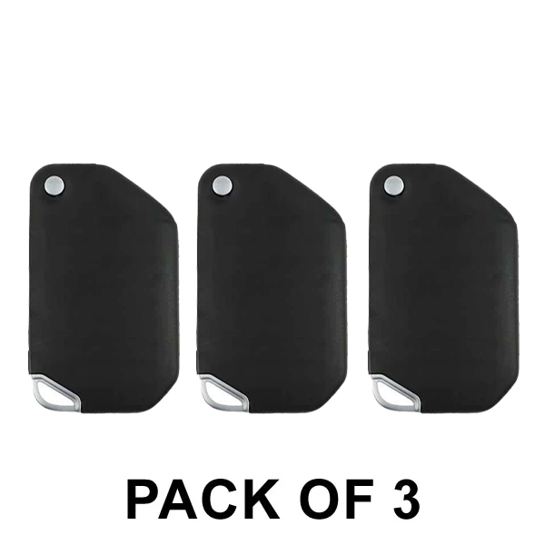 3 x 2018 - 2021 Jeep Wrangler Unlimited / Smart Flip Key (No Buttons) / PN: 68416785AA / OHT1130261 / SIP22 (AFTERMARKET