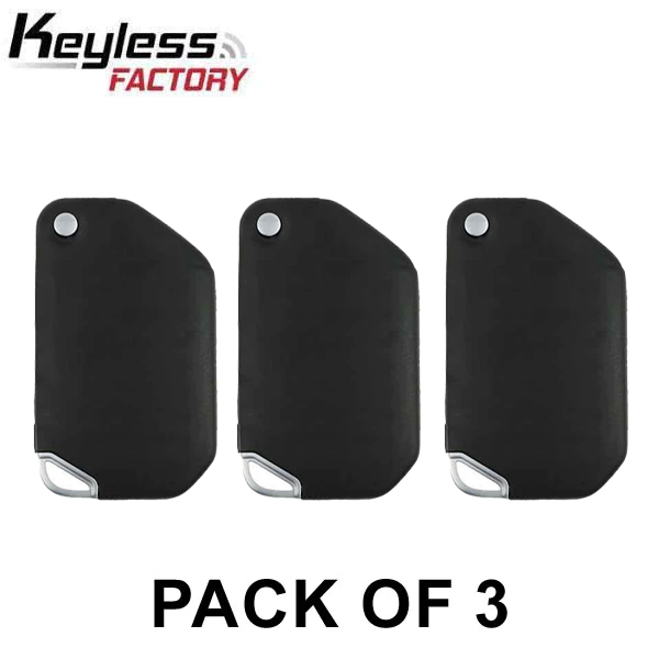 3 x 2018 - 2021 Jeep Wrangler Unlimited / Smart Flip Key (No Buttons) / PN: 68416785AA / OHT1130261 / SIP22 (AFTERMARKET