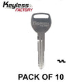 10 x HD103 - X214 - Honda - Acura - Metal Key Blank (10 PACK)