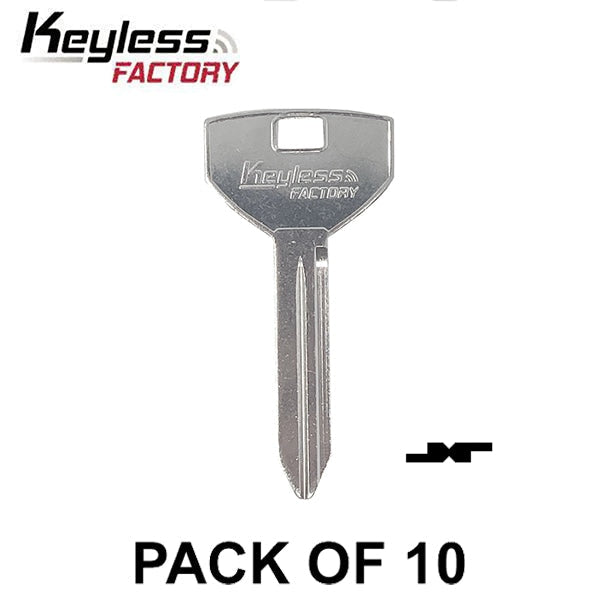 Y157 - P1794 - Chrysler - Dodge - Jeep - Metal Key Blank - Pack Of 10