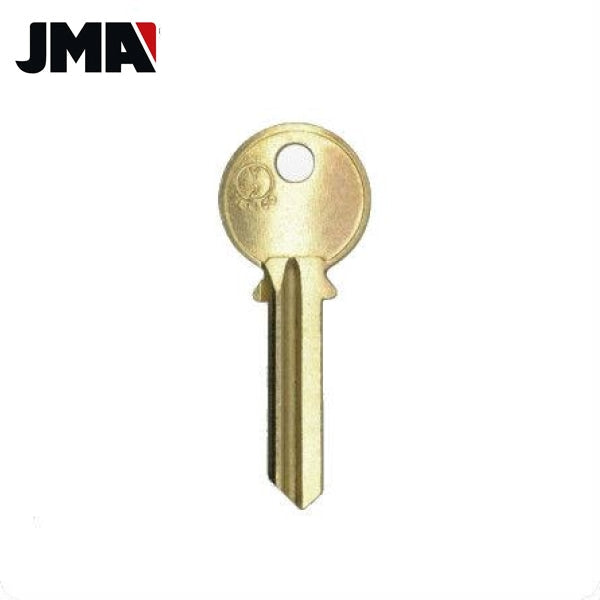 Y2 / 999A 6-Pin Yale Key Blank - Brass Finish (JMA-YA-17DE)
